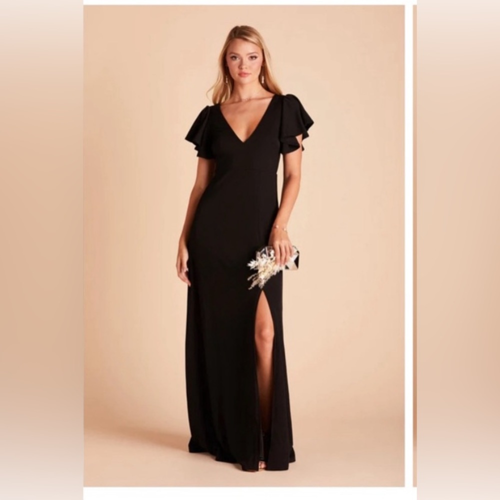 Perfect Birdy Grey Hannah Crepe Dress in Black M